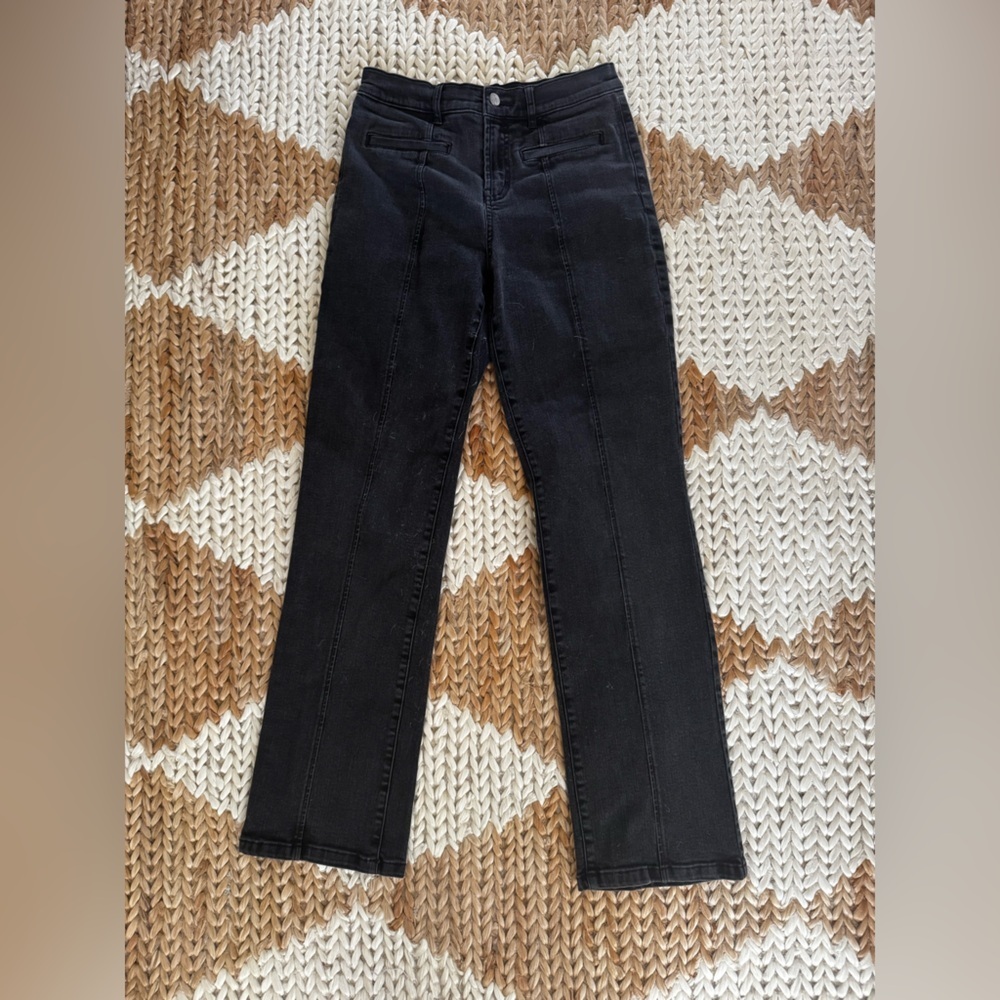 J. McLaughlin Charcoal Gray Denim Pants, Size 4